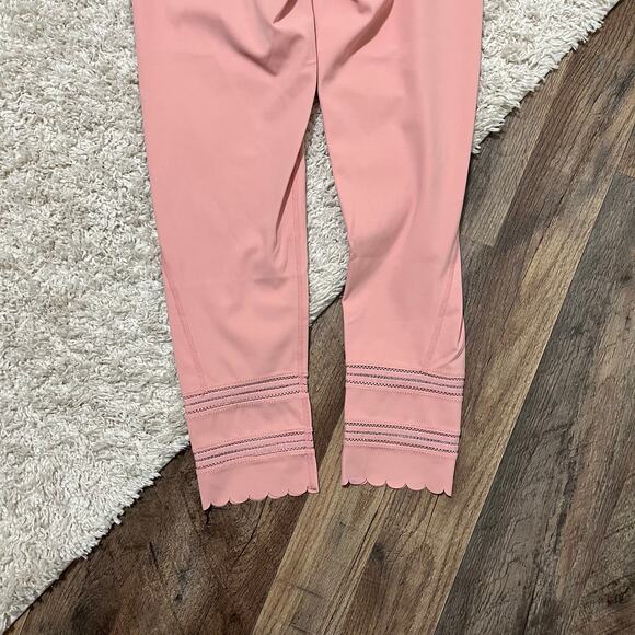 Free People Movement Small Pink Scallop Genesis 7/8 Length High Waisted Leggings - Picture 7 of 9